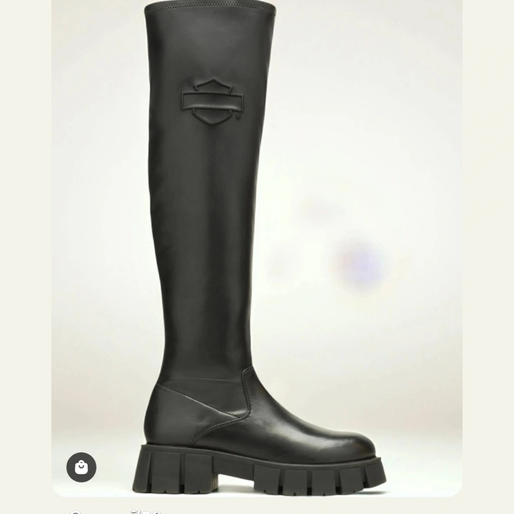 Harley-Davidson Black Over the Knee Boots
